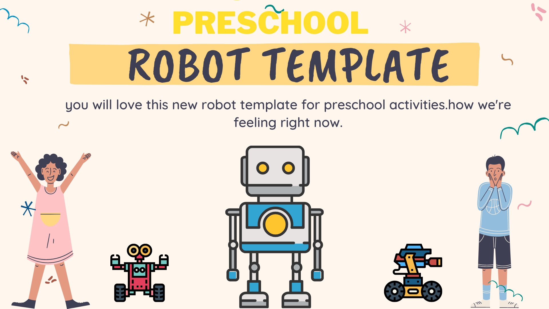 Robot Template For Preschool