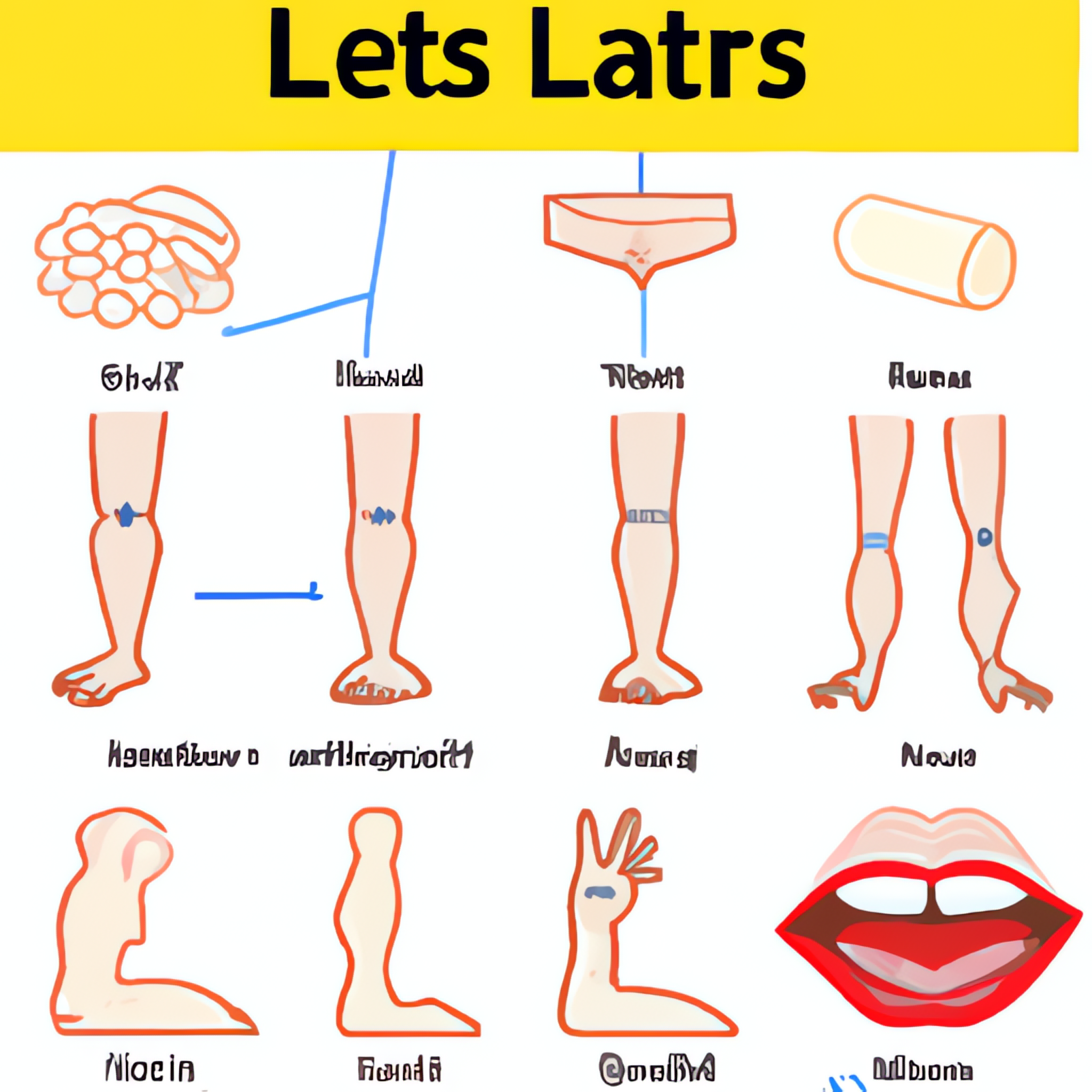 Human Body Parts That Start With L